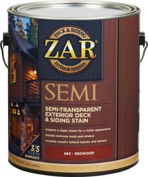 Масло ZAR SEMI-TRANSPARANT DECK & SIDING EXTERIOR STAIN цветное
